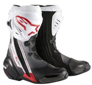 Alpinestars Motorradsteifel SUPERTECH R neu schwarz-weiß-rot